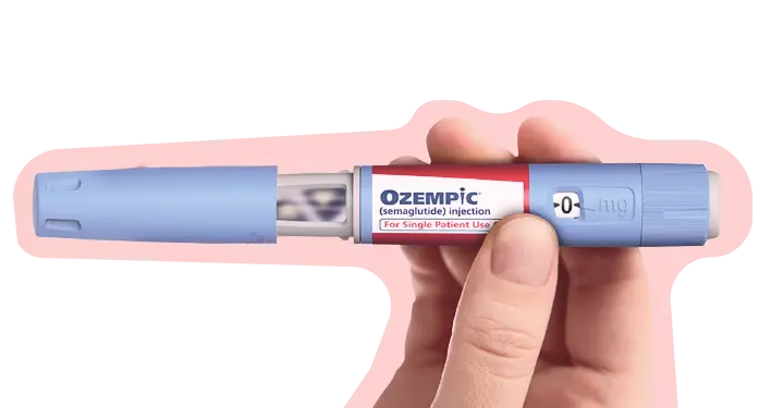 Ozempic in hand